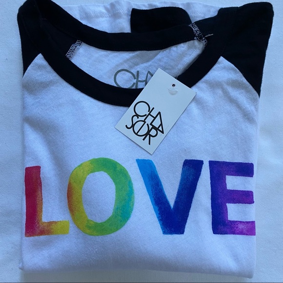 Chaser LOVE Ragland Long Tee Size S NWT - Picture 8 of 8